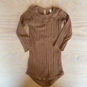 Rylee + Cru Ruffle Collar Onesie